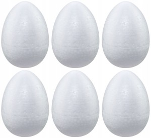 JAJKO STYROPIANOWE DO OZDABIANIA jajka JAJO jaja 12 cm - x6