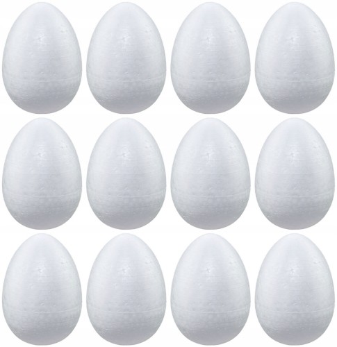 JAJKO STYROPIANOWE DO OZDABIANIA jajka JAJO jaja 4 cm - x12