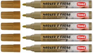 Marker do RENOWACJI NAGROBEK Toma PISAK złoty x5