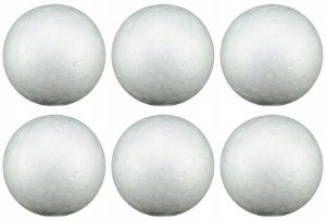 BOMBKA STYROPIANOWA kula styropian 12 cm - Zestaw