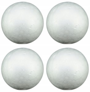BOMBKA STYROPIANOWA kula styropian 12 cm - Zestaw