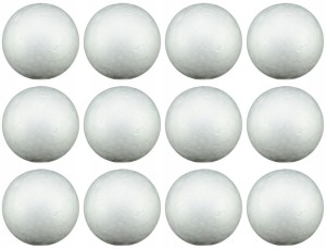 BOMBKA STYROPIANOWA kula styropian 6 cm - Zestaw