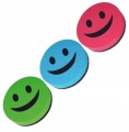 GĄBKA MAGNETYCZNA do tablicy Z MAGNESEM filcowa MIX Smile - duża 9cm