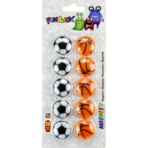 MAGNESY OKRĄGŁE Titanum 29mm PIŁKI - 10 sztuk
