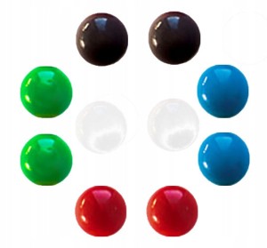 MAGNESY DO TABLIC 20mm MIX KOLOR - 10 sztuk