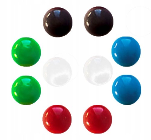 MAGNESY DO TABLIC 20mm MIX KOLOR - 10 sztuk