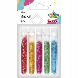 BROKAT SYPKI NITKI Titanum wielokolorowy 5szt. x 2g