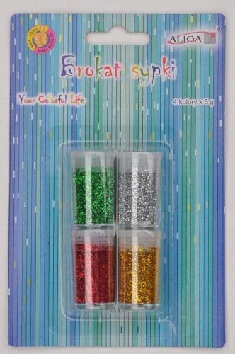 BROKAT SYPKI zestaw MIX KOLOR 4 x 5g