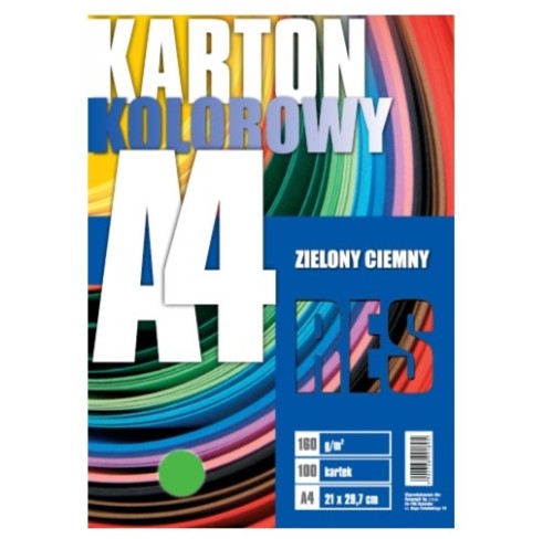 BRYSTOL karton A4 RES 160g C.ZIELONY opk.100